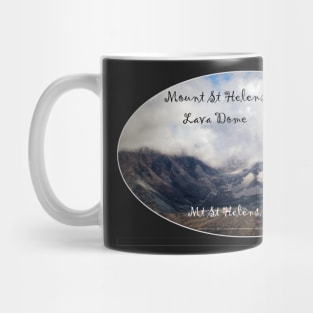 Mount St Helens lava dome, oval Mug